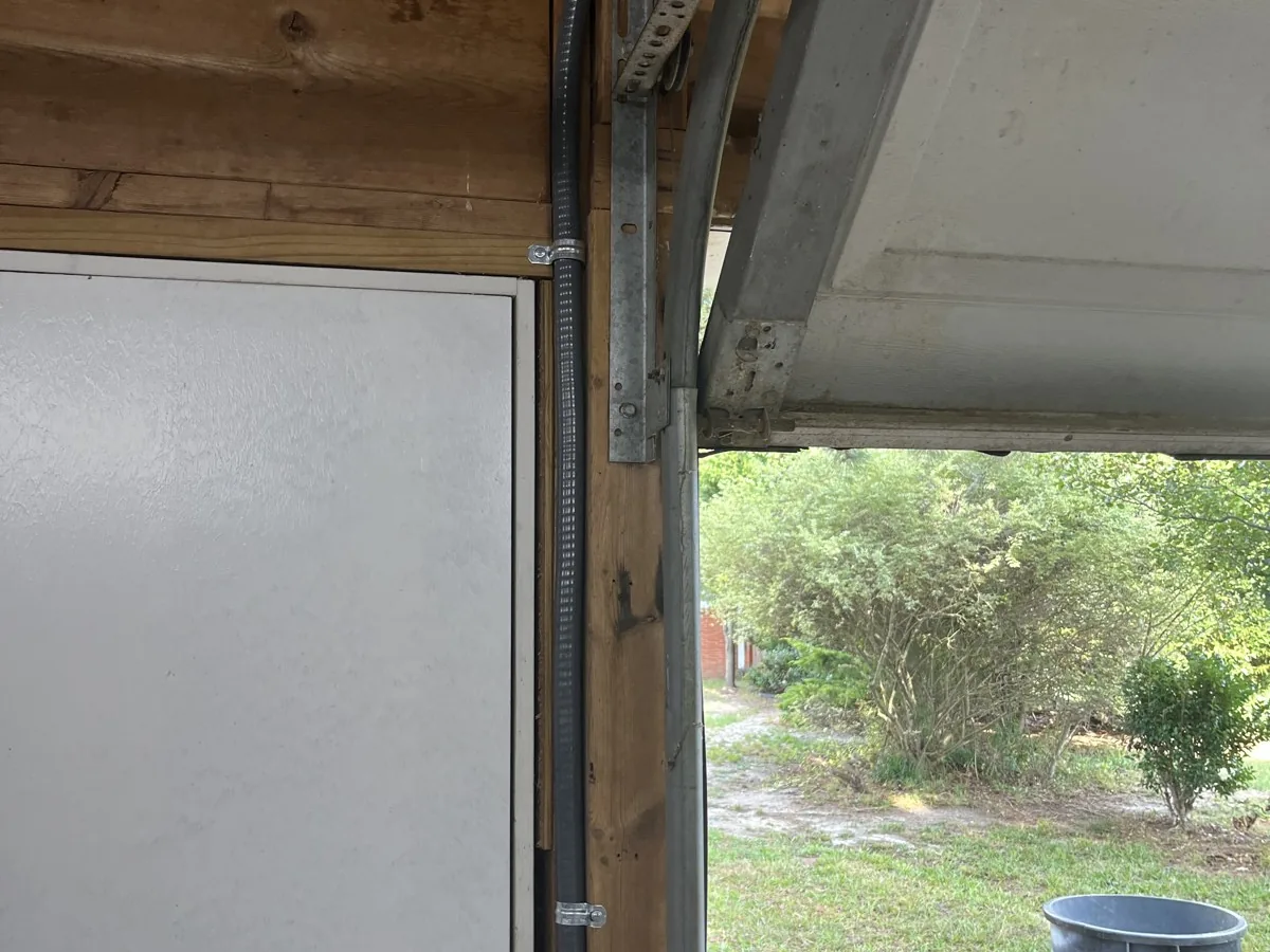 Outlet near garage door