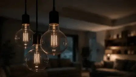 Electrician diagnosing a flickering light in a North Carolina home