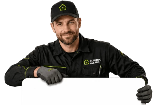 Electric All Pro electrician presenting the estimate form