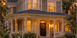 Early 1900s Queen Anne style house with a porch