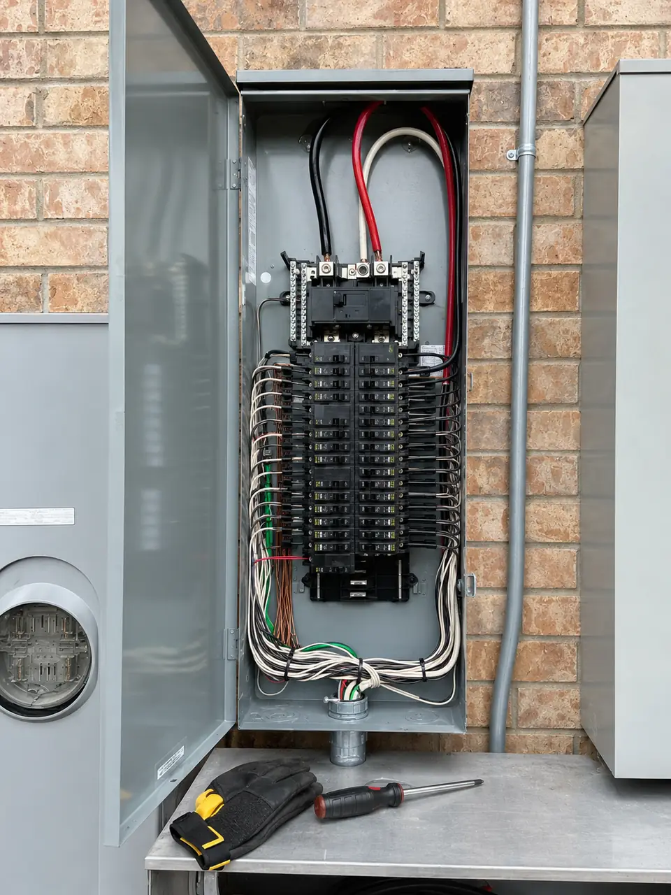 Completed 200-amp electrical panel upgrade in Five Points, Raleigh