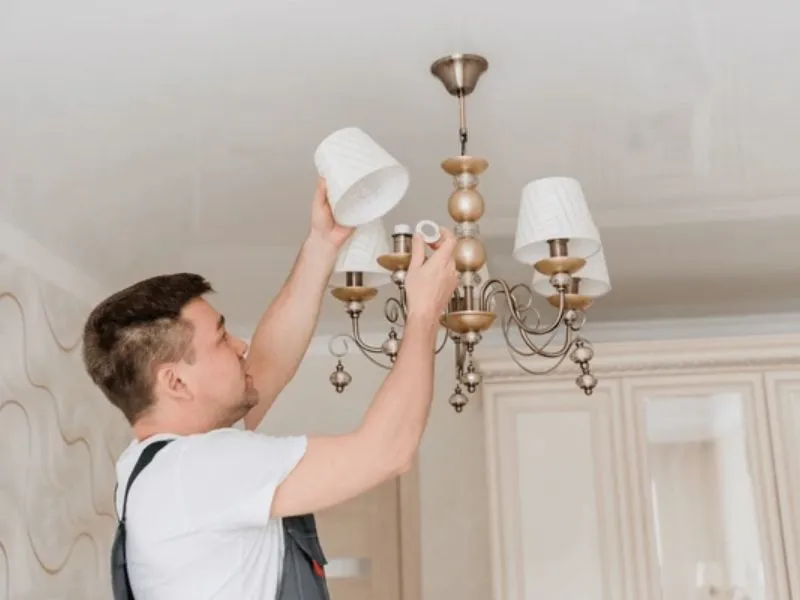 Chandelier Installation Cost And Price - How Professional Electricians Install Chandeliers