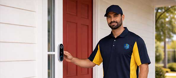 Electric All Pro Installing Nest Doorbell With Clean Wiring And Secure Mounting