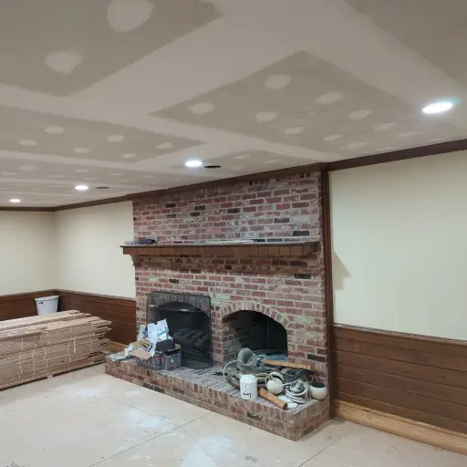 Recessed Lighting Upgrade In Raleigh, Nc With 10 Halo Ultra-Thin Led Recessed Lights, Powered From An Existing Dimmer-Controlled Circuit.